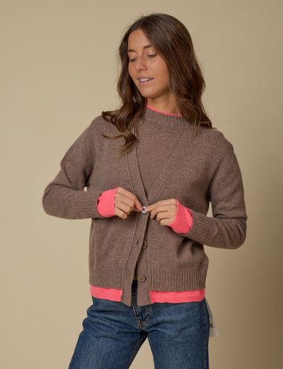 Immagine di CARDIGAN LANA CASHMERE FUXIA