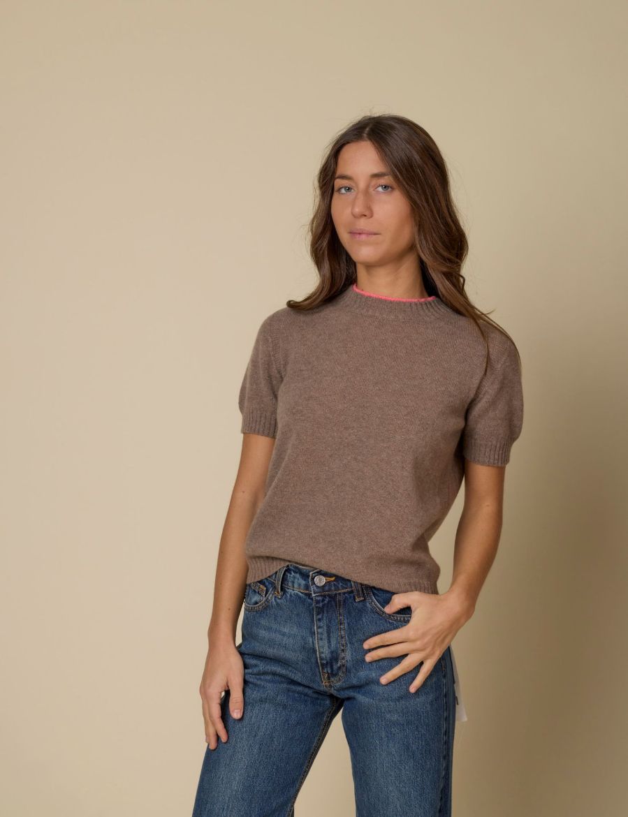 Immagine di T-SHIRT LANA CASHMERE FUXIA