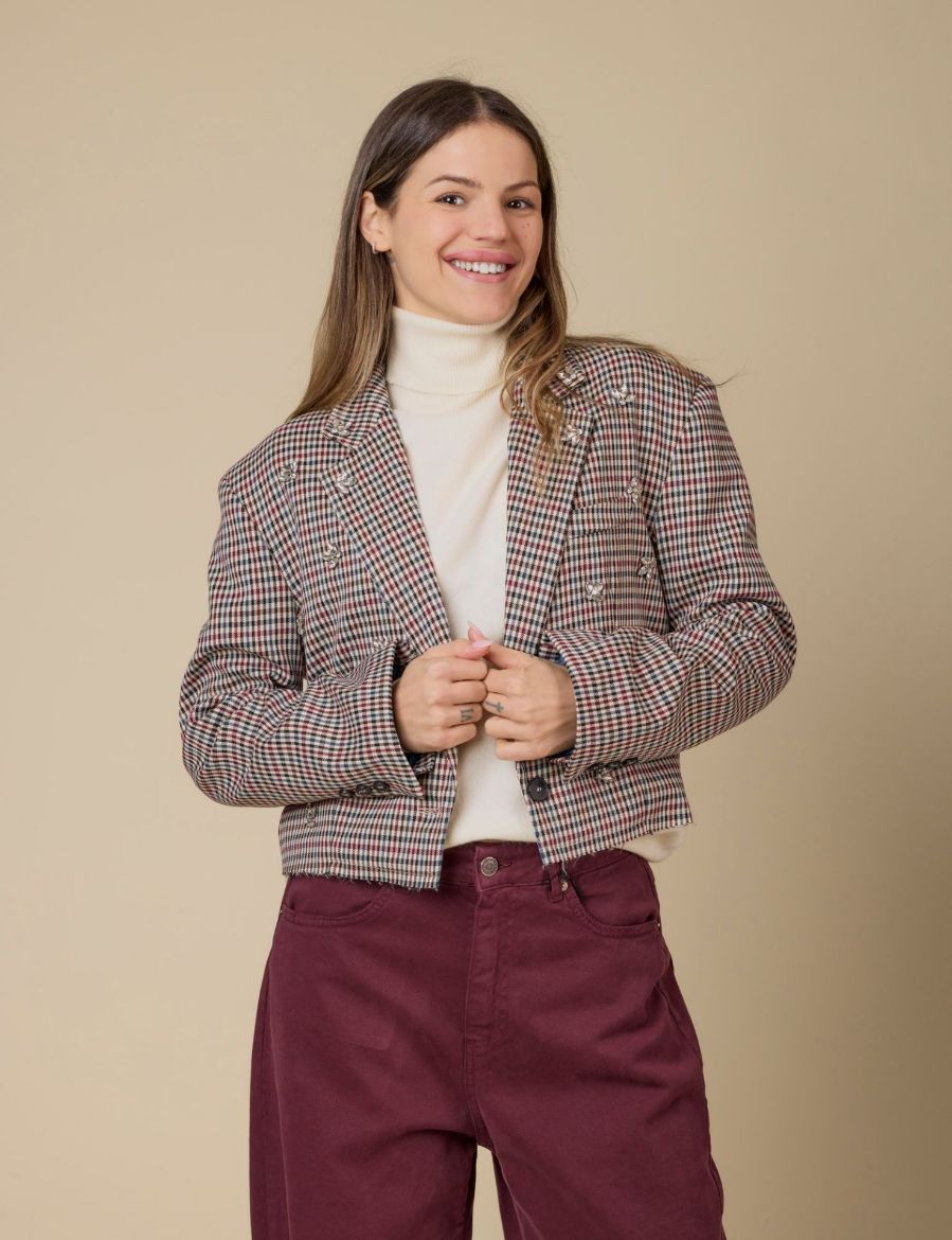 Immagine di BLAZER CROPPED GIOIELLI BORDEAUX