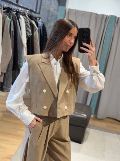 Immagine di GILET CROPPED KAKI