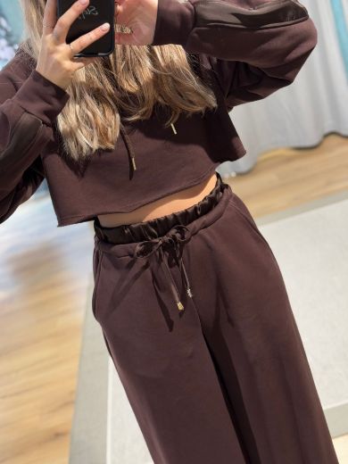 Immagine di FELPA CROP DETTAGLIO SATIN