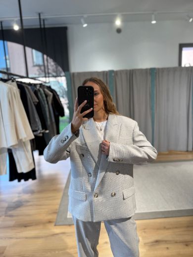 Immagine di BLAZER GRIGIO MICROPAILLETTES