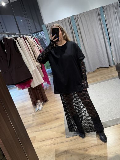 Immagine di ABITO T-SHIRT PIZZO