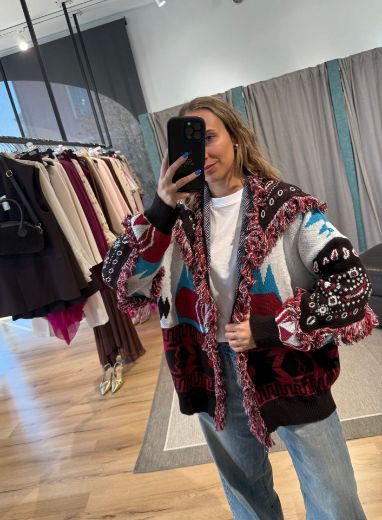 Immagine di CARDIGAN BANDANA GEOMETRIC