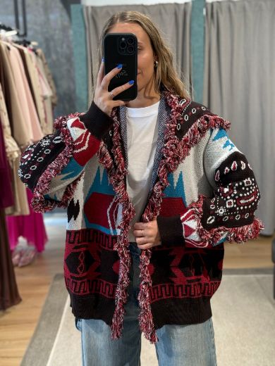 Immagine di CARDIGAN BANDANA GEOMETRIC