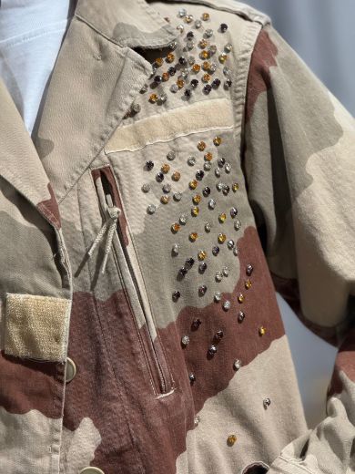 Immagine di GIACCA CAMICIA CAMOUFLAGE STRASS