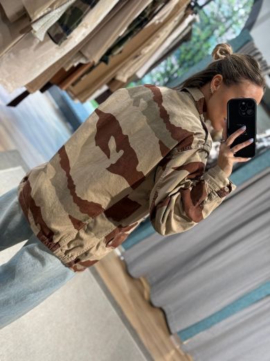 Immagine di GIACCA CAMICIA CAMOUFLAGE STRASS