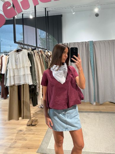 Immagine di T-SHIRT MANICA PALLONCINO BANDANA