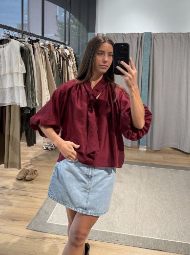 Immagine di BLUSA SCOLLO A V NODO