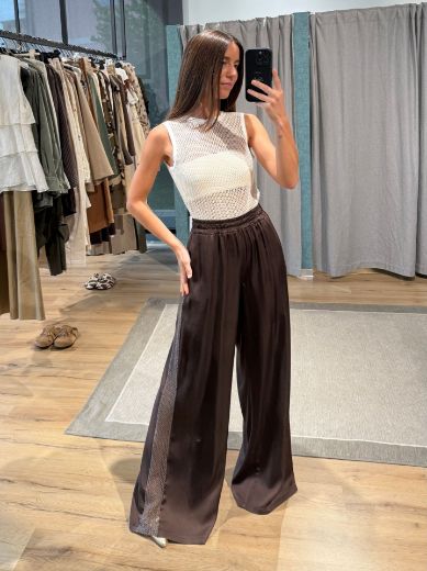 Immagine di PANTALONE DONNA RASO RETE