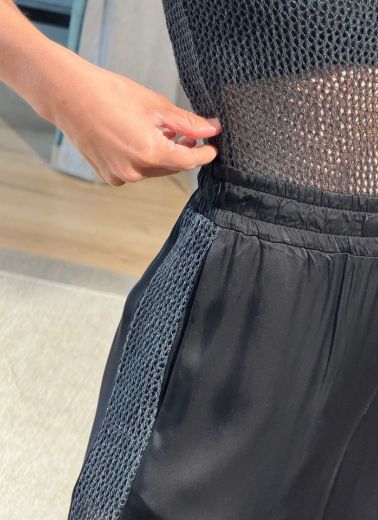 Immagine di PANTALONE DONNA RASO RETE