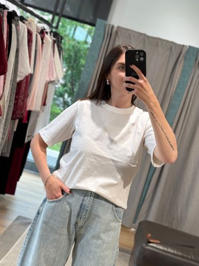 Immagine di T-SHIRT STRUTTURATA AIMA