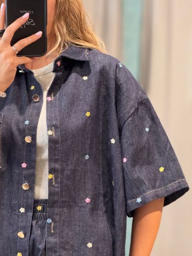 Immagine di COORDINSTO DENIM FIORI