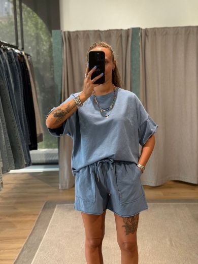 Immagine di COMPLETINO TUTA CORTO - Disponibile in SABBIA, ROSA, MARRONE, PESCA, NERO, FUCSIA, BLU, TAUPE, AZZURRO, ARANCIONE