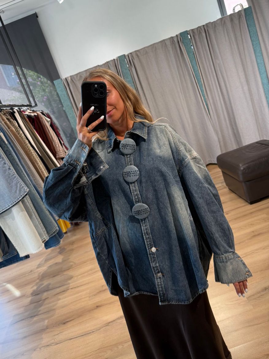 Immagine di CAMICIA DENIM BOTTONI