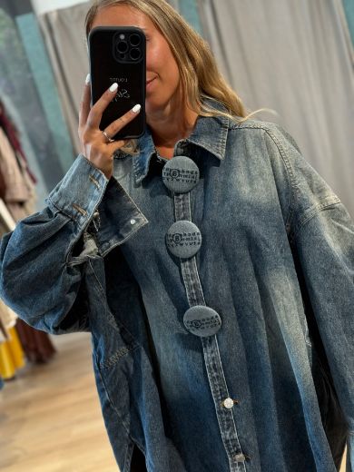 Immagine di CAMICIA DENIM BOTTONI