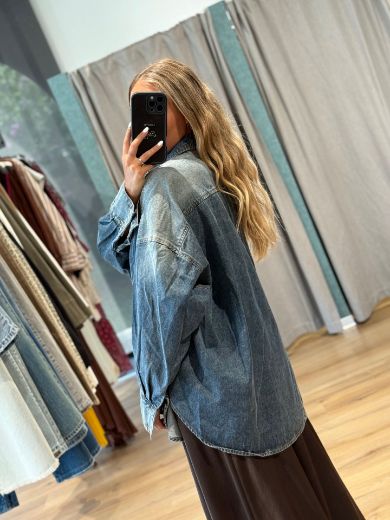 Immagine di CAMICIA DENIM BOTTONI