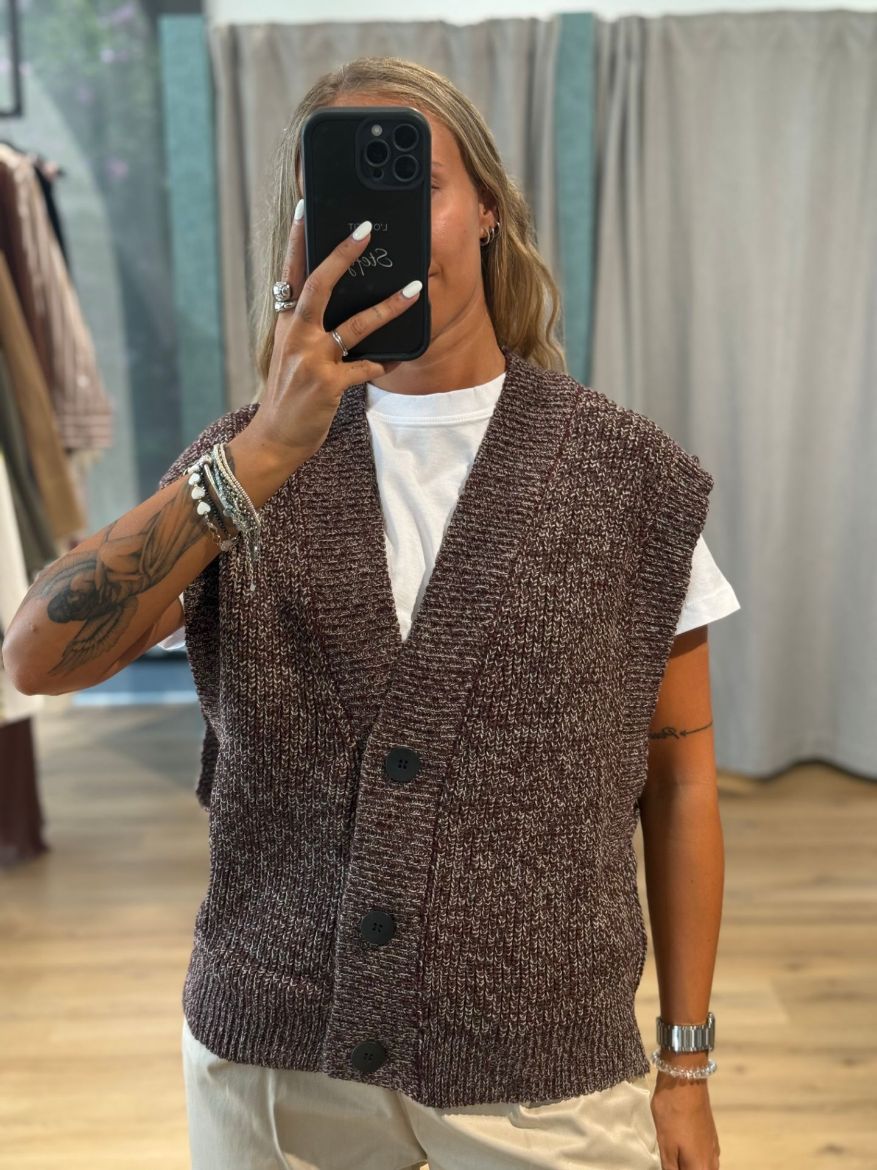 Immagine di GILET IN MAGLIA MELANGE