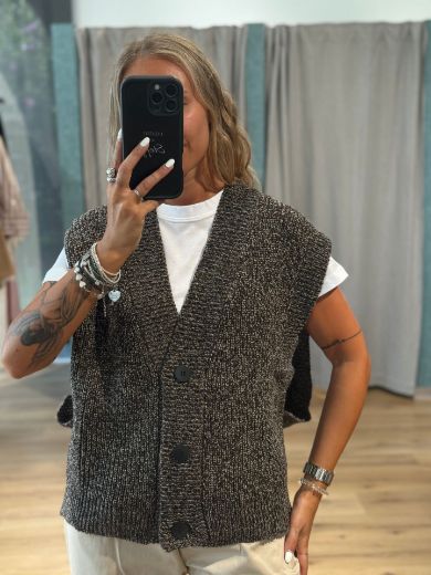 Immagine di GILET IN MAGLIA MELANGE
