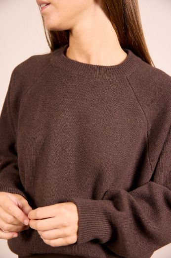 Immagine di MAGLIONE MISTO LANA/CASHMERE - Disponibile in NERO, MARRONE, GRIGIO, BORDEAUX