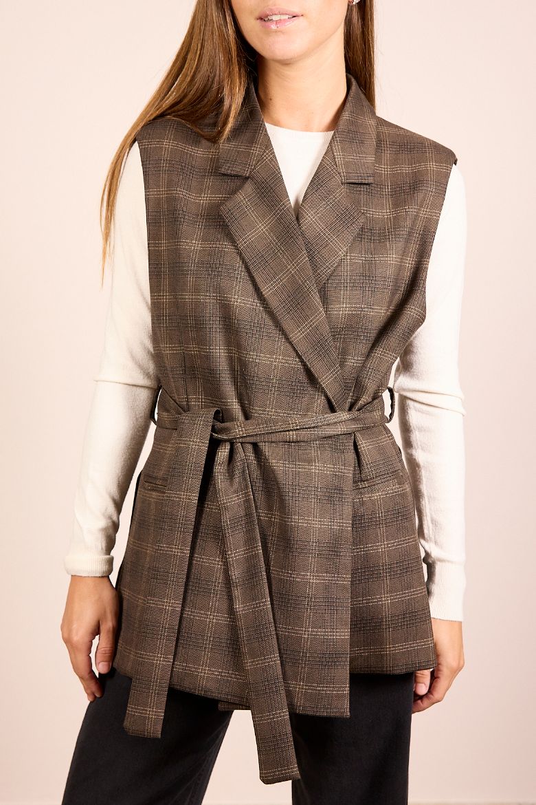 Immagine di GILET QUADRI CINTURA