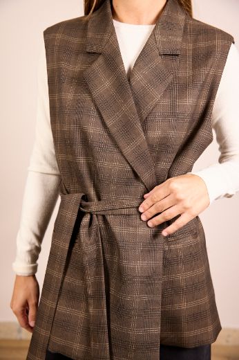 Immagine di GILET QUADRI CINTURA