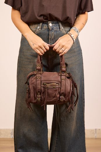 Immagine di BORSA IN PELLE CITY BAG MINI VINTAGE