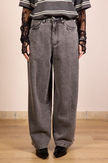 Immagine di JEANS NERO SLAVATO