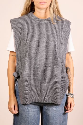 Immagine di GILET IN MAGLIA LACCI