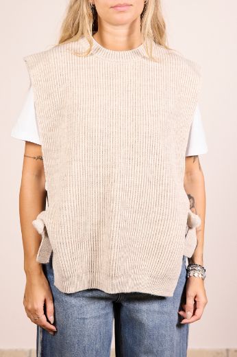 Immagine di GILET IN MAGLIA LACCI