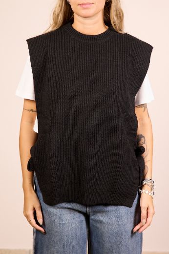 Immagine di GILET IN MAGLIA LACCI