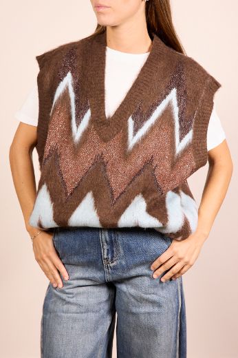 Immagine di GILET LUREX CHEVRON