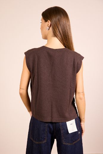 Immagine di GILET IN MAGLIA SCOLLO A V