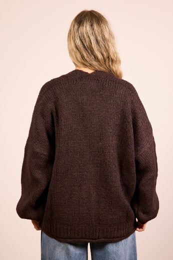 Immagine di CARDIGAN 3 BOTTONI - Disponibile in PANNA, MARRONE, BORDEAUX, NERO, GRIGIO, VERDE MILITARE, OLIO, FANGO, ANTRACITE