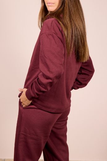 Immagine di FELPA CHILLI - Disponibile in VERDE, BORDEAUX, BLU, MARRONE