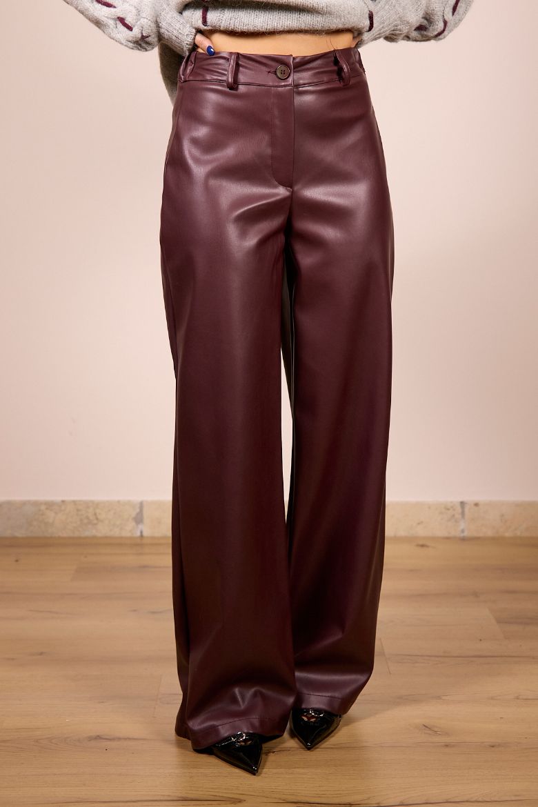 Immagine di PANTALONE DRITTO SIMILPELLE