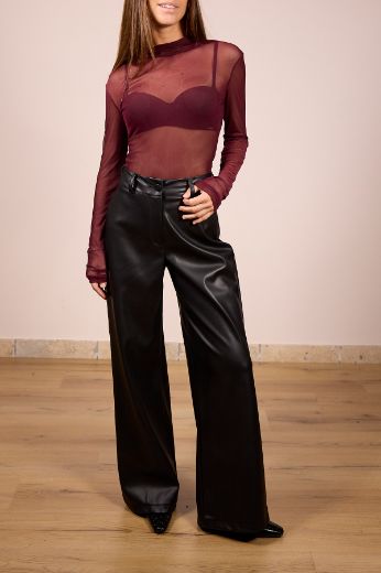 Immagine di PANTALONE DRITTO SIMILPELLE