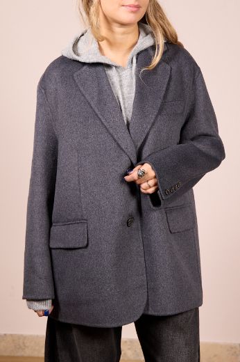 Immagine di CAPPOTTO CORTO - Disponibile in BLU, MARRONE, GRIGIO