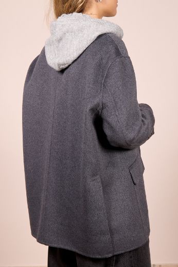 Immagine di CAPPOTTO CORTO - Disponibile in BLU, MARRONE, GRIGIO