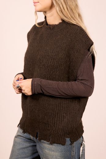 Immagine di GILET IN MAGLIA CON ROTTURE