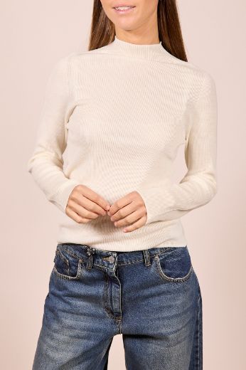 Immagine di MAGLIA COSTINE - Disponibile in PANNA, NERO, GRIGIO