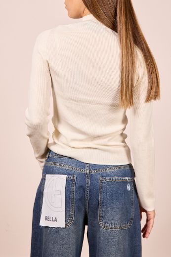 Immagine di MAGLIA COSTINE - Disponibile in PANNA, NERO, GRIGIO