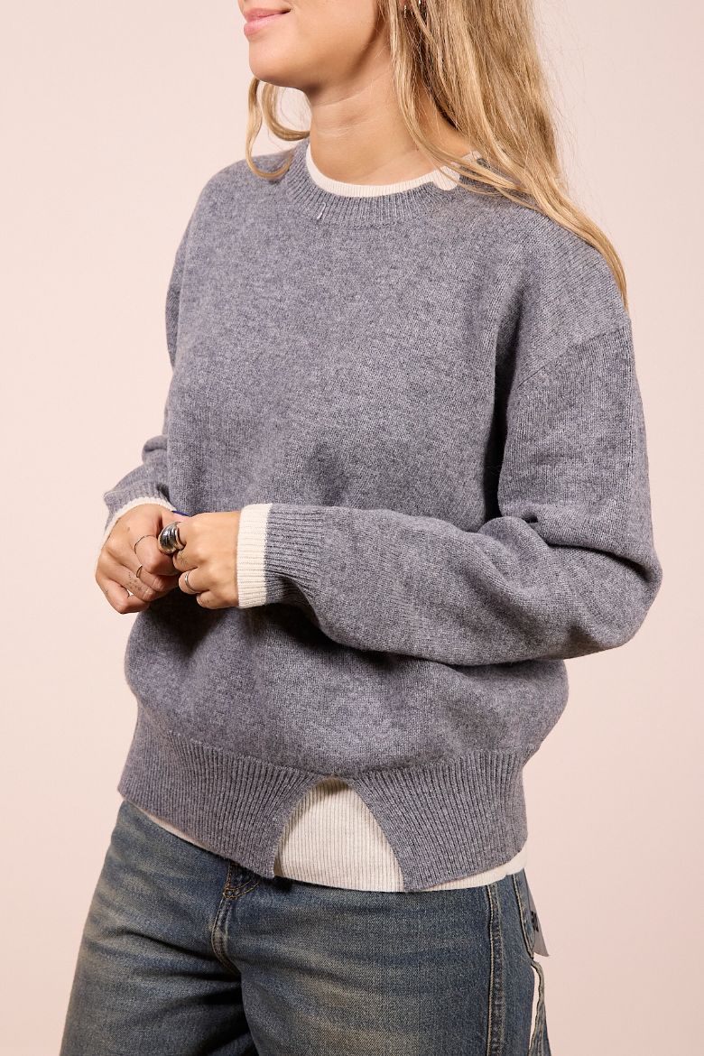 Immagine di MAGLIONE BICOLOR 100% LANA