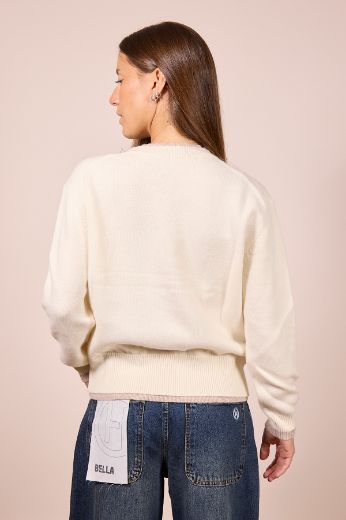 Immagine di MAGLIONE BICOLOR 100% LANA