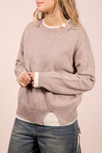 Immagine di MAGLIONE BICOLOR 100% LANA