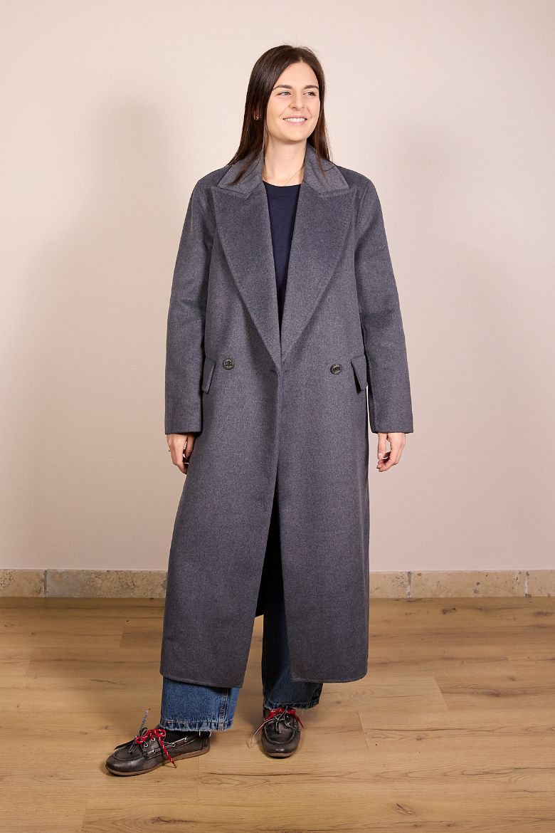 Immagine di CAPPOTTO LUNGO HANDMADE ICON - Disponibile in MARRONE, GRIGIO, TORTORA