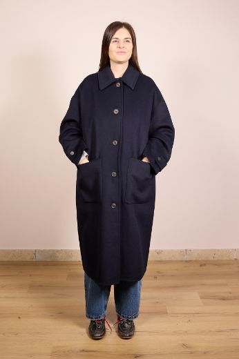 Immagine di CAPPOTTO LUNGO HANDMADE - Disponibile in NERO, BLU