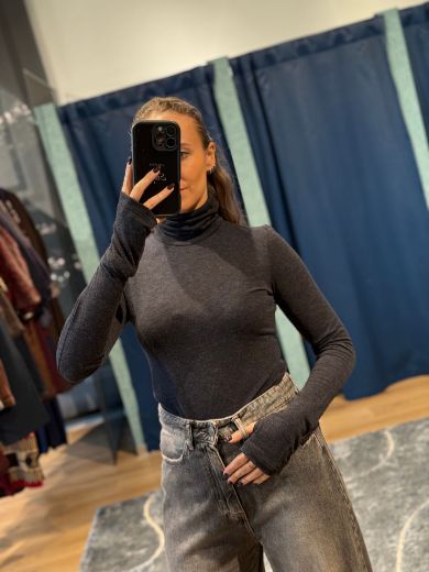 Immagine di MAGLIA LANA MODAL DOLCEVITA - Disponibile in NERO, MARRONE, GRIGIO