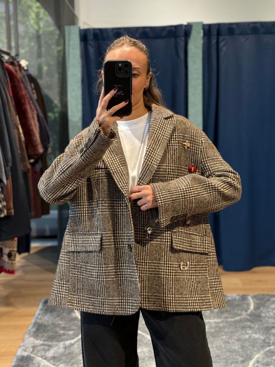 Immagine di GIACCA OVER PIED DE POULE