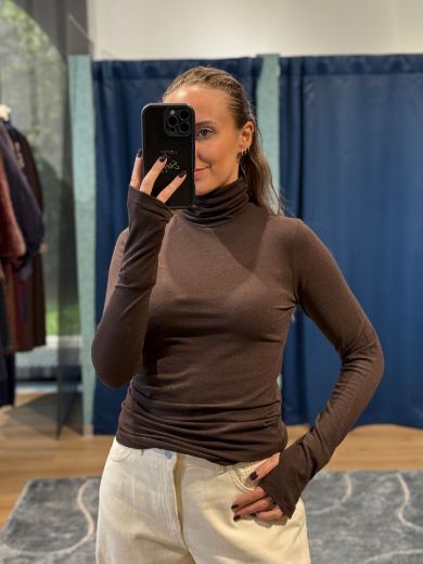 Immagine di MAGLIA LANA MODAL DOLCEVITA - Disponibile in NERO, MARRONE, GRIGIO